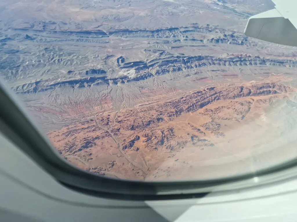 Valley Of Fire aus dem Flugzeug